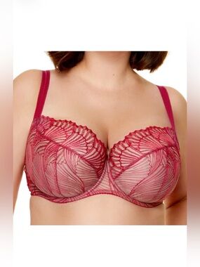 Gorteks Sierra B2 soft bra featuring sheer mesh and embroidery in uS 42G